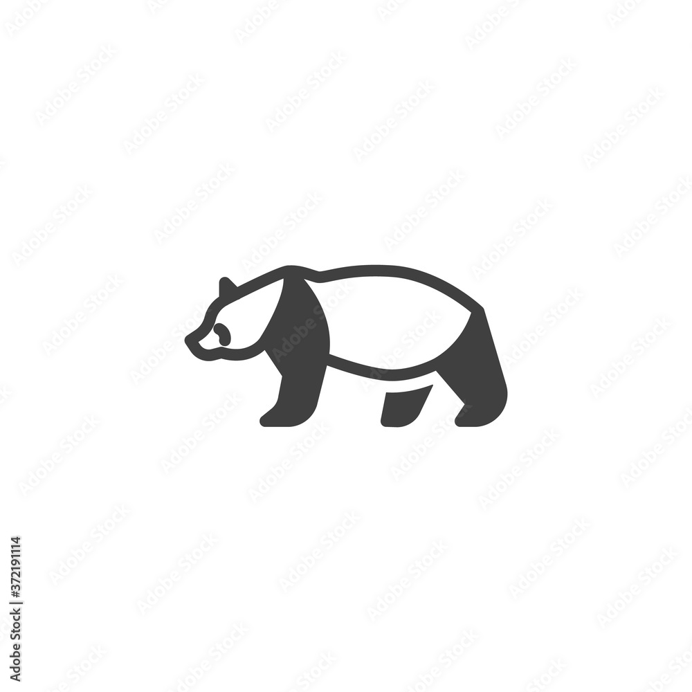 Bear, side view vector icon. filled flat sign for mobile concept and web design. Walking bear glyph icon. Symbol, logo illustration. Vector graphics Bear, side view vector icon. filled flat sign for mobile concept and web design. Walking bear glyph icon. Symbol, logo illustration. Vector graphics
