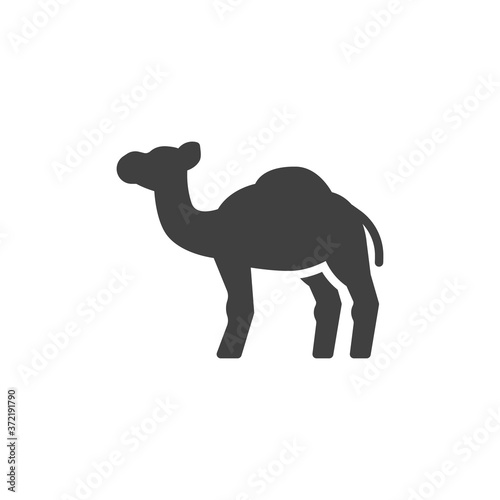 Camel  animal vector icon. filled flat sign for mobile concept and web design. Camel  side view glyph icon. Symbol  logo illustration. Vector graphics