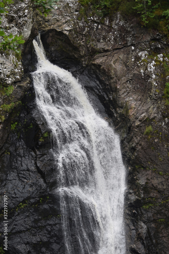 The Fall of Foyers besides Loch Ness the Scottish Highlands