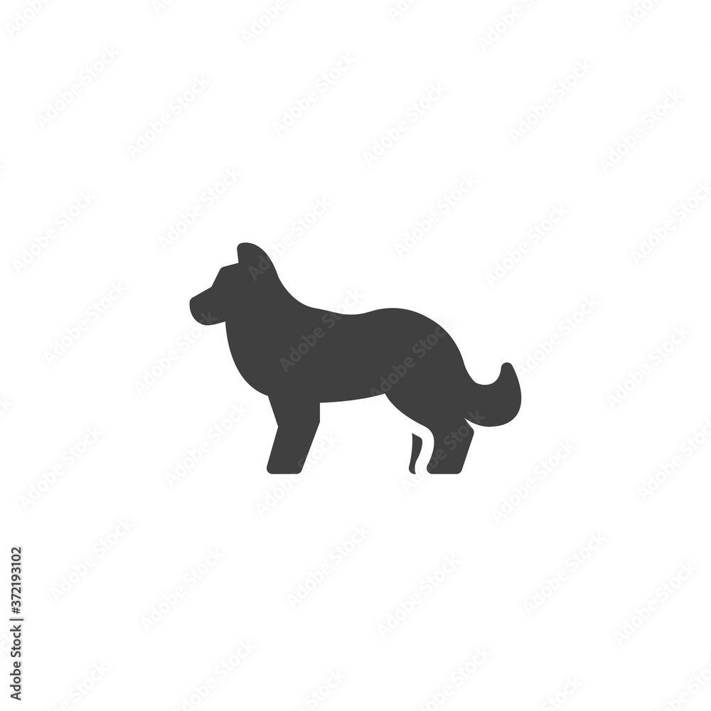 Fox, animal vector icon. filled flat sign for mobile concept and web design. Fox side view glyph icon. Symbol, logo illustration. Vector graphics