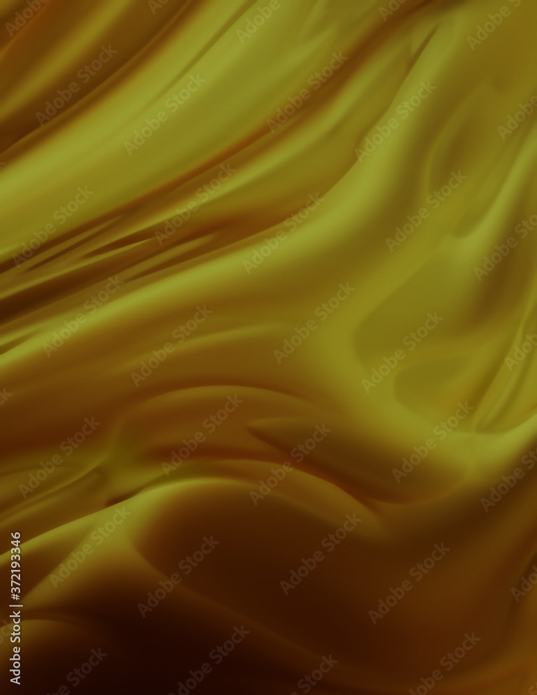 Fototapeta premium Fluid abstract background with colorful gradient. 2D illustration of modern movement.