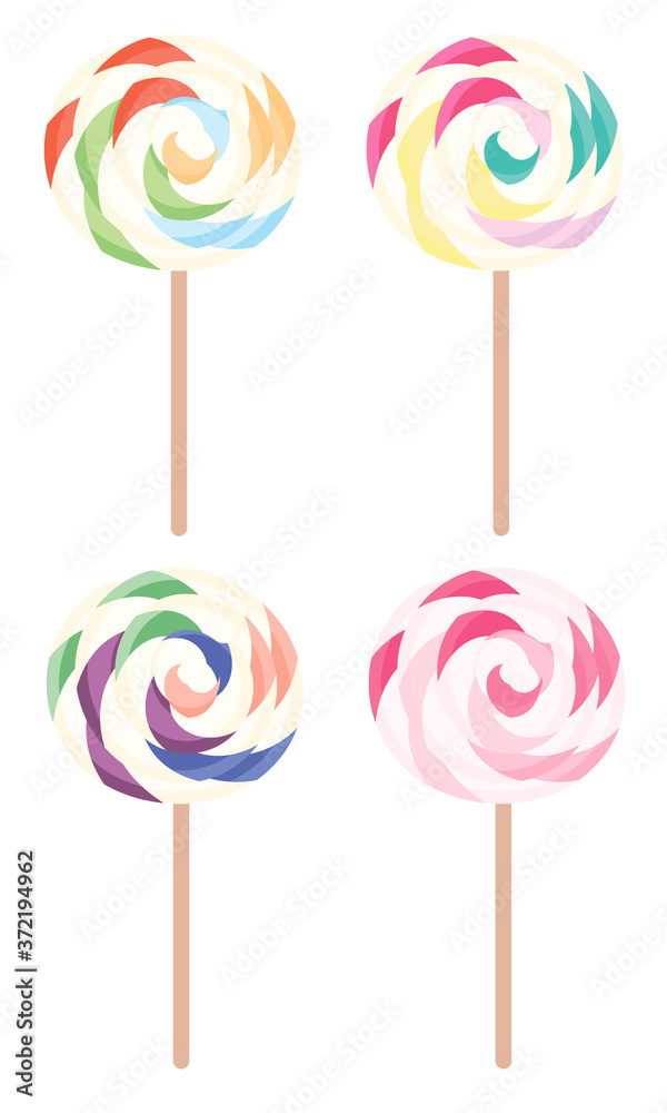 custom made wallpaper toronto digitalSweet and candy collection isolated on white background.