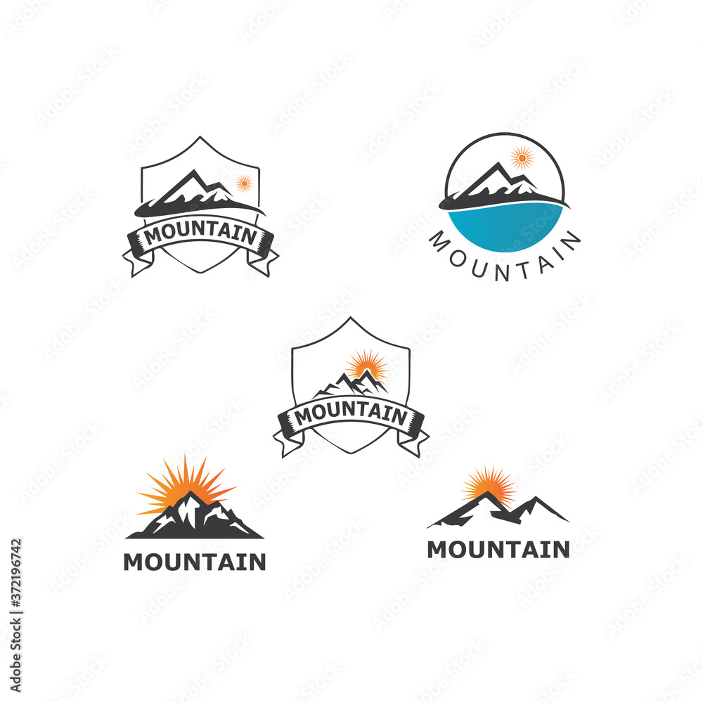 Fototapeta premium Mountain icon Logo