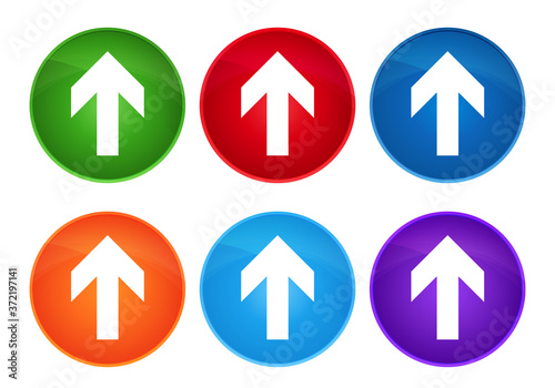 Free Download Upload arrow icon super round button set glass design - GFXLoad