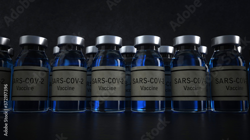 Sars-Cov-2 Vaccine Bottles photo