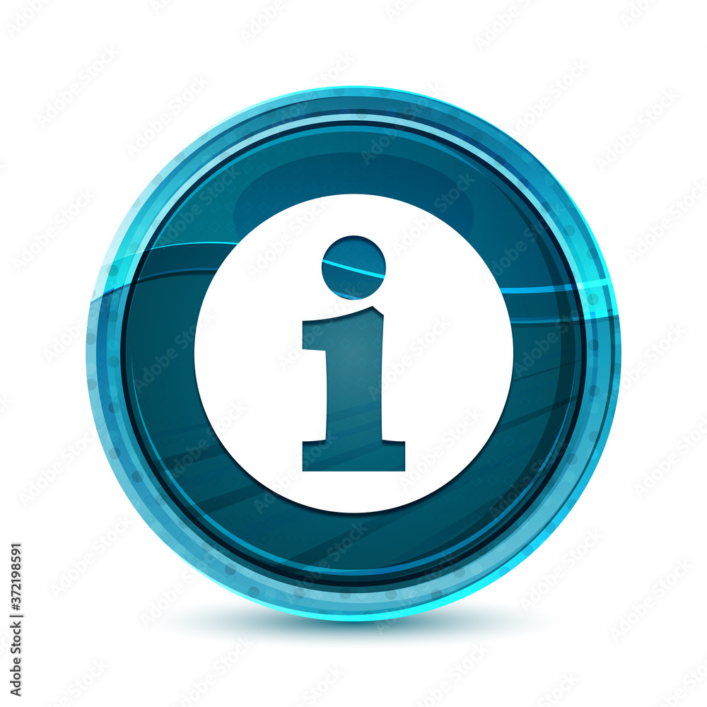 Info icon elegant glass blue round button vector design illustration Info icon elegant glass blue round button vector design illustration