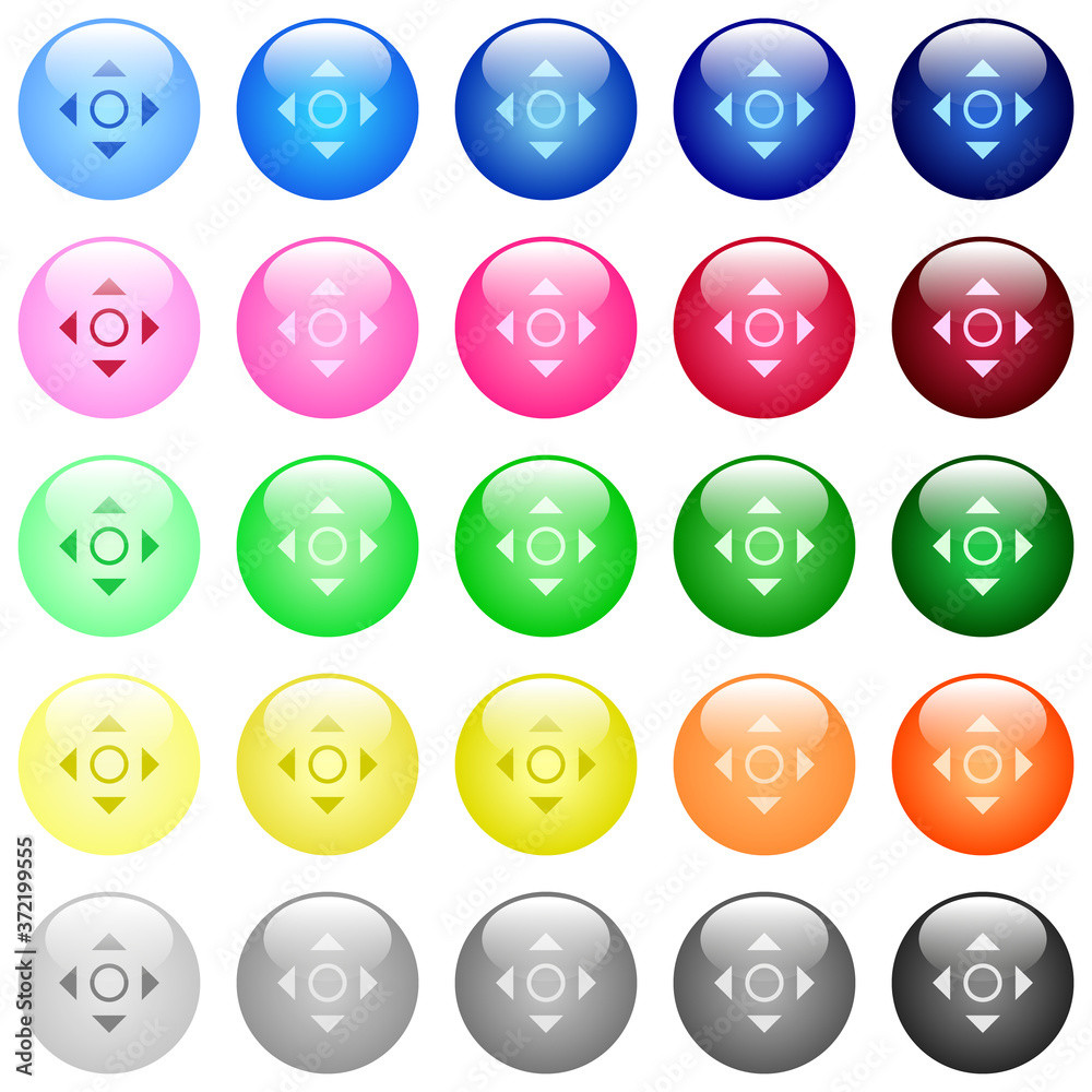 Scrolling tool icons in color glossy buttons Scrolling tool icons in color glossy buttons