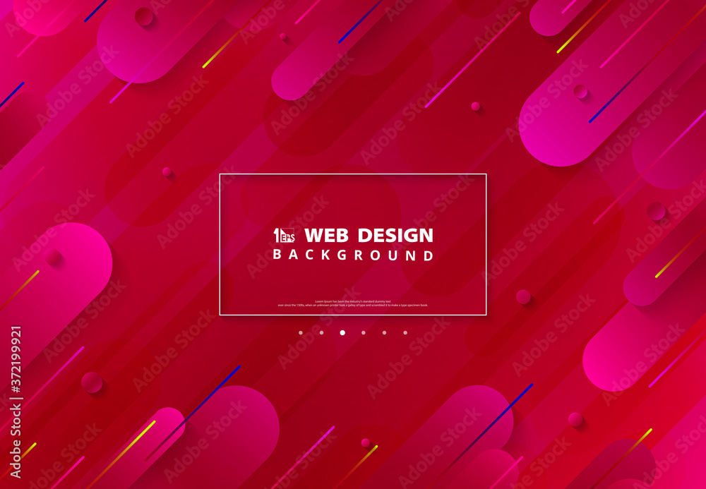 Abstract gradient vivid pink cover design of web page background. illustration vector eps10