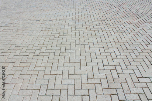 Clinker paving stones. Top view. Close-up. Background. Texture.