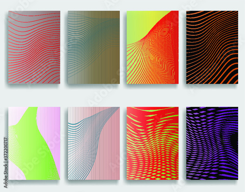 Abstract Geometric Stripe Pattern. Linear backdrop . Colorful background . Poster, brochure geometric design .
 Vector.