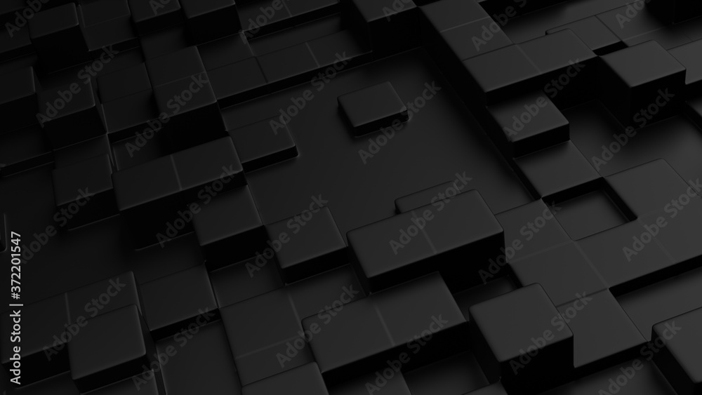 abstract black 3d background with cubes abstract black 3d background with cubes