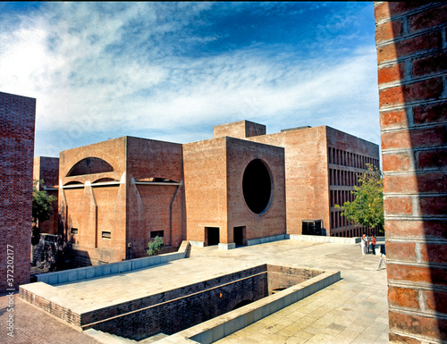 Bild auf Leinwand IIM Ahmedabad, Gujarat, India, Asia, monument, landmark, institute, learning, ar