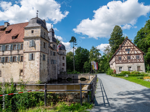Mitwitz moated castle in Thuringia Germany