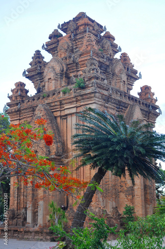 The main tower of Cham temple complex in Nha Trang. Built to honor the goddess Po Nagar   The mother of the Country 