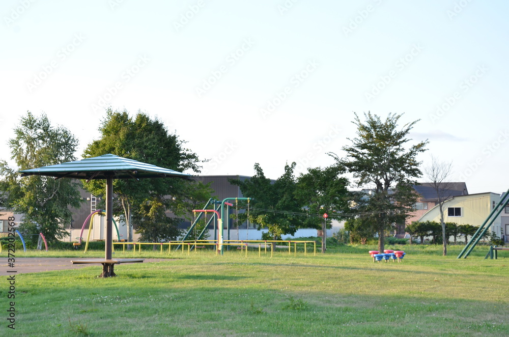 Obraz premium 新十津川の公園