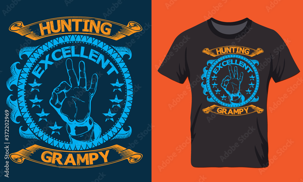 typography Custom hunting all t-shirt design typography Custom hunting all t-shirt design