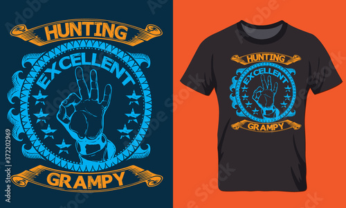  typography  Custom hunting all t-shirt design   