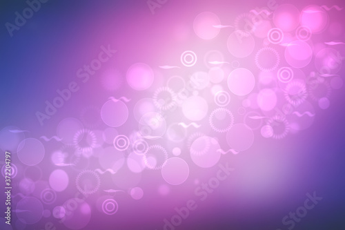 Abstract dark blue gradient pink purple background texture with glitter defocused sparkle bokeh circles and glowing circular lights. Beautiful backdrop with bokeh light effect. © Olga
