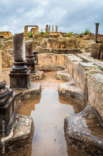 Baths of the House of Orpheus, Volubilis, Morocco photo