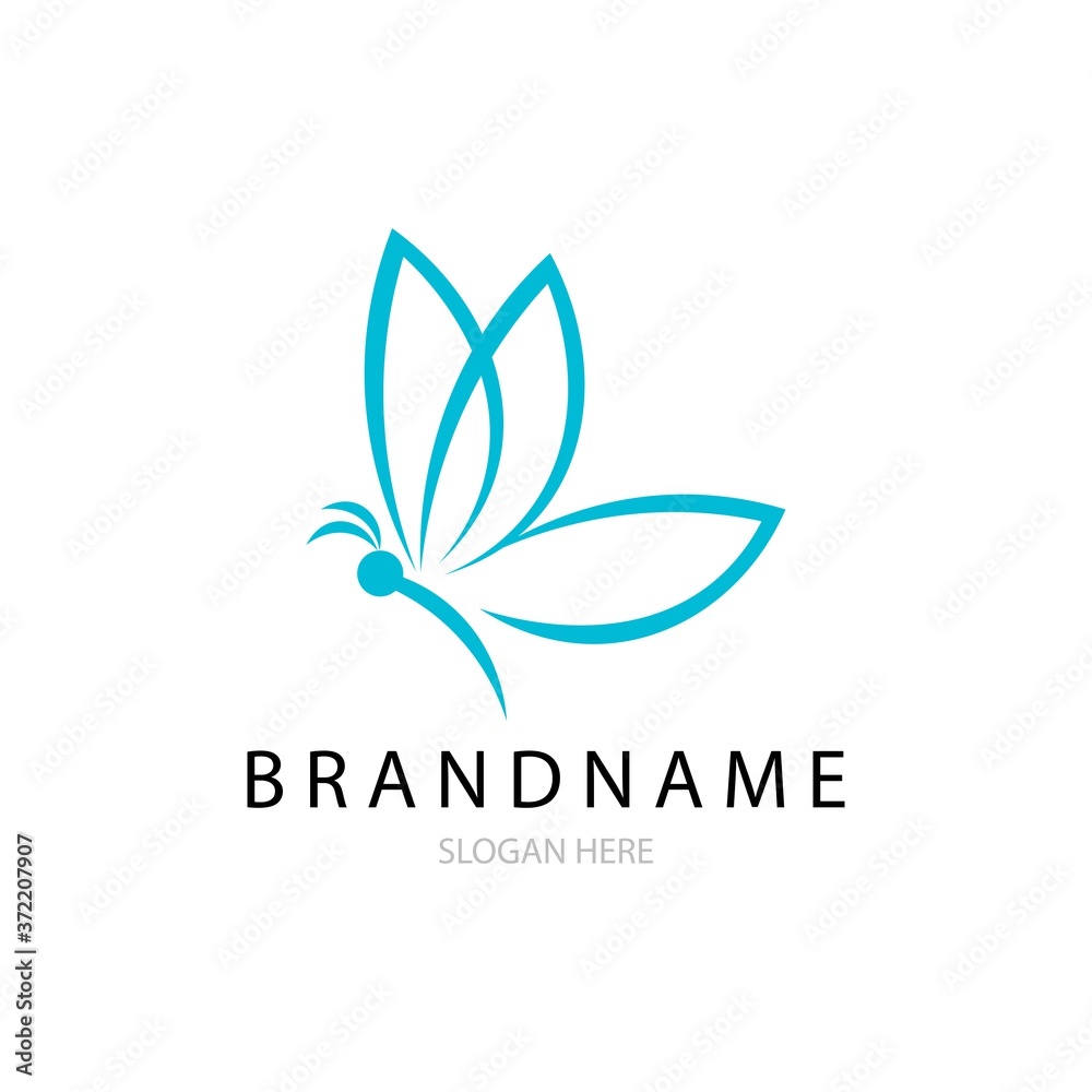 butterfly icon logo vector template butterfly icon logo vector template