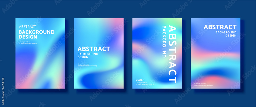 Fototapeta premium Holographic cover design