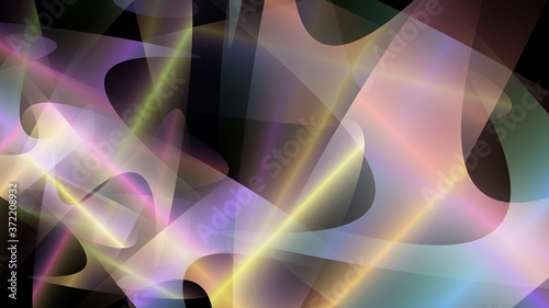 Vector background with overlapping colorful gradient shapes
