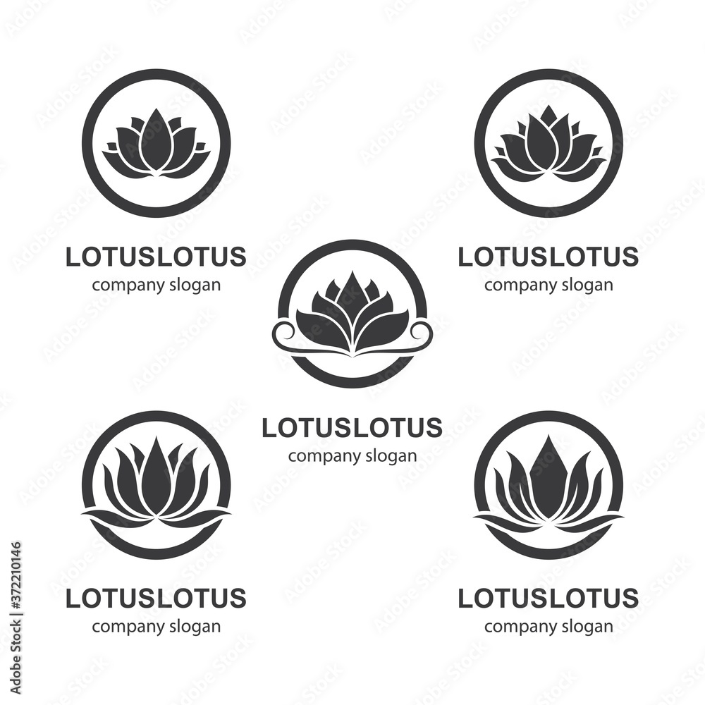 Lotus logo template vector icon Lotus logo template vector icon
