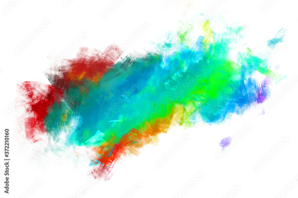 Brushed Painted Abstract Background. Brush stroked painting. Artistic vibrant and colorful wallpaper.