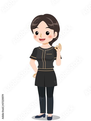 エステサロンの女性