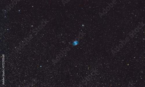Dumbbell Nebula In High Quality Resolution With Round Detailed Stars Space Photo © Filip