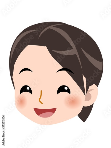 白衣を着た女性