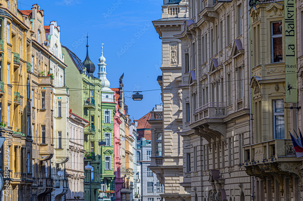 Obraz premium Palazzi colorati di Praga