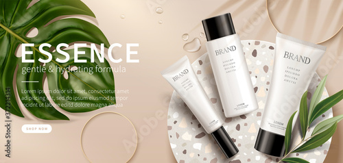 Luxury skincare product ad