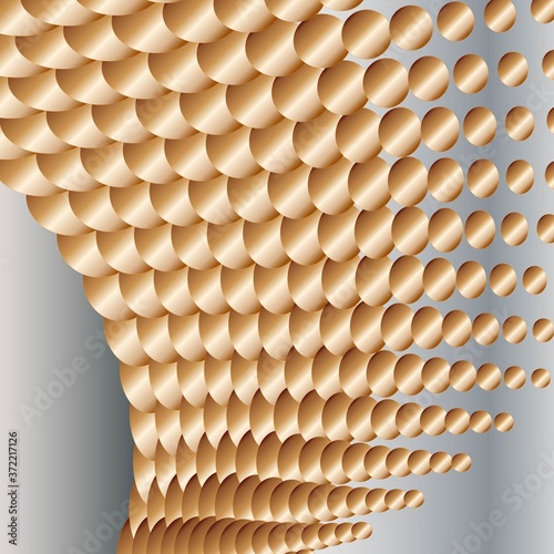 abstract background with waves of circles
