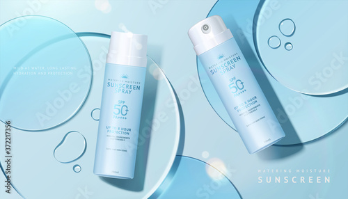 Skin care product ad template