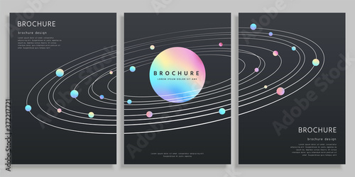 Cover template in space concept