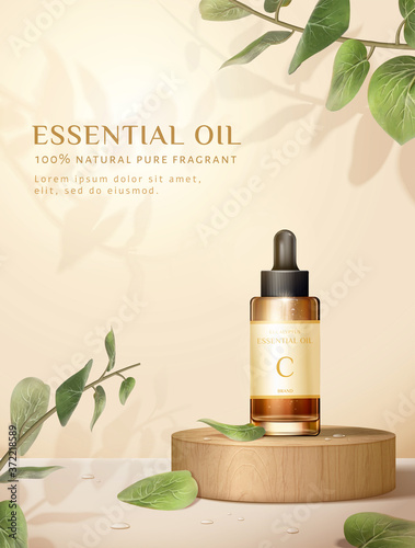 Skin care product ad template