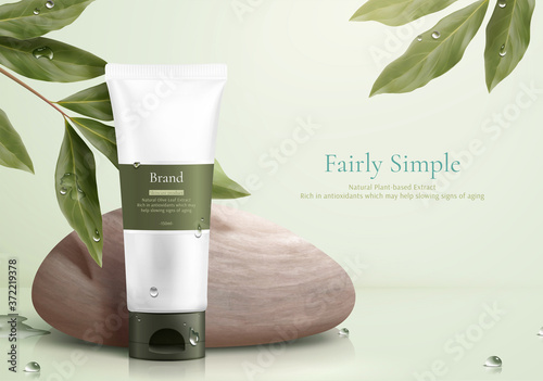 Healthy beauty product ad template