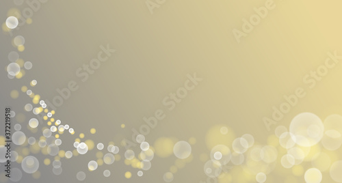 Beautiful bokeh blurred lights vector abstract background with defocused transparent lights effect with copy space frame.