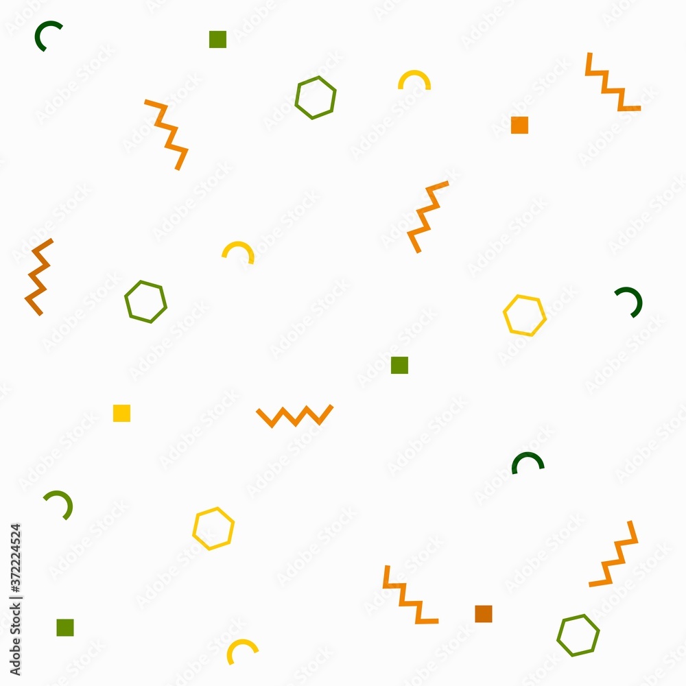 colourful geometric memphis on white retro style seamless pattern for background, wallpaper, texture, cover, banner, label or other element. vector design. colourful geometric memphis on white retro style seamless pattern for background, wallpaper, texture, cover, banner, label or other element. vector design.