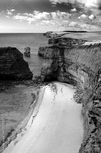 Ladram Bay on the Jurassic coast near Sidmouth East Devon South West England United Kingdom photo