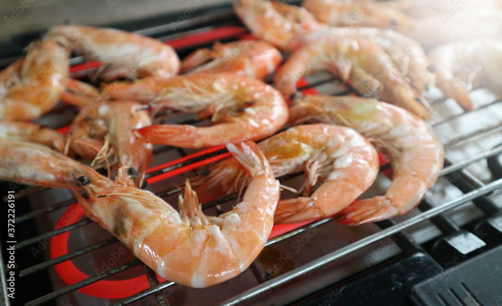 grilled shrimp on the grill grilled shrimp on the grill