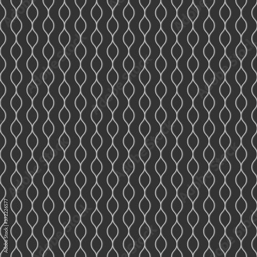 grey modern monochrome curved lines geometrical shape seamless pattern for background, wallpaper, texture, cover, banner, label, etc. vector design