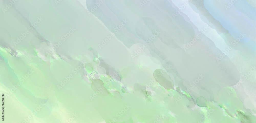 Fototapeta premium Watercolor abstract painting with pastel colors. Soft color painted illustration of calming composition for poster, wall art, banner, card, book cover or packaging. Modern brush strokes painting.