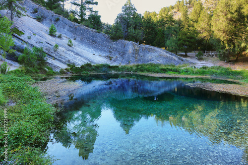 natural source of fuentona in soria, Spain photo