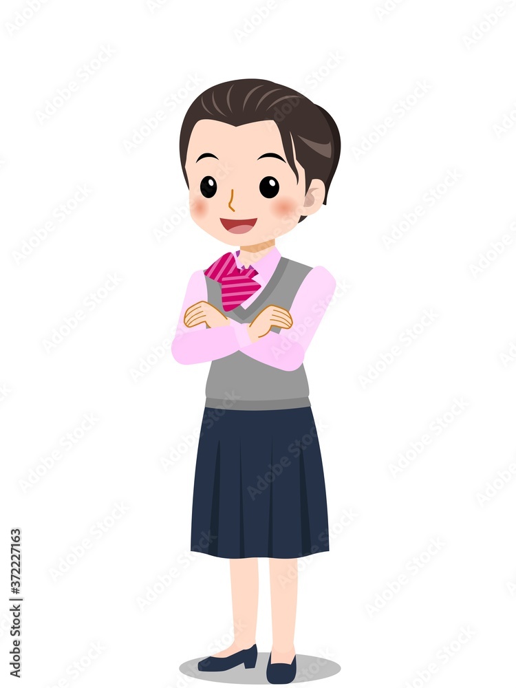 若い受付の女性 若い受付の女性