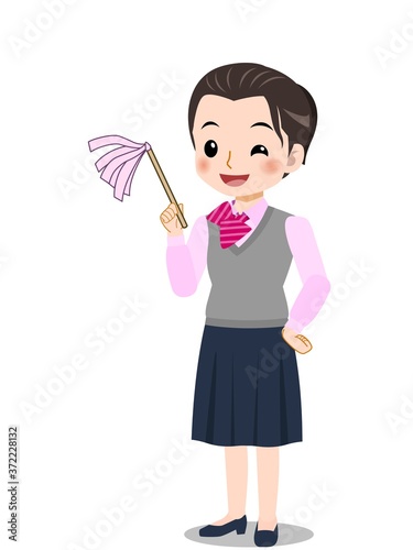 新人の事務職の女性