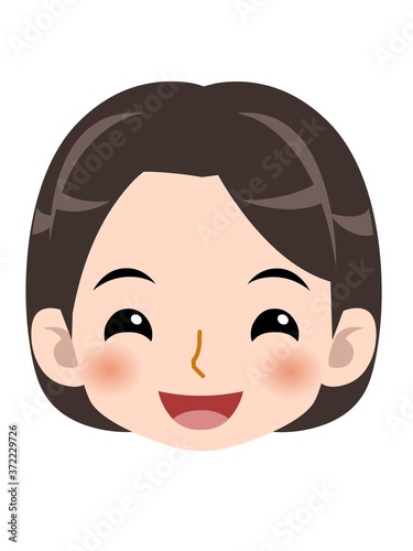 スーツを着た若い女性