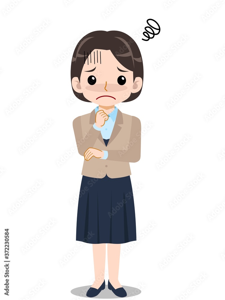 スーツを着た若い女性 スーツを着た若い女性