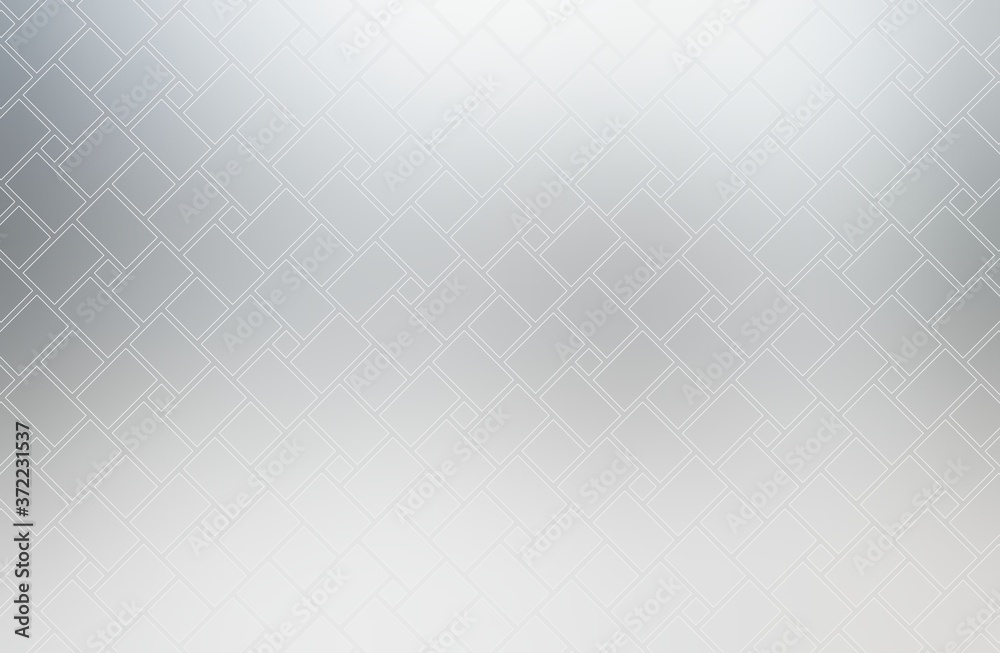 Fototapeta premium Glass matte half transparent mosaic textured background. Light grey minimal irregular pattern.